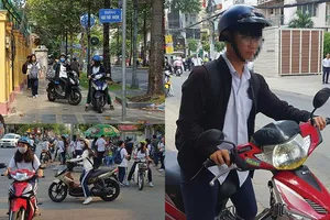 Cảnh báo học sinh đi xe phân khối lớn