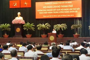 TP.HCM thông báo nhanh kết quả Hội nghị Trung ương 7