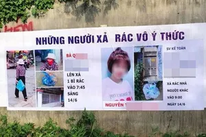 Tranh cãi việc ‘chỉ mặt bêu tên’ người xả rác