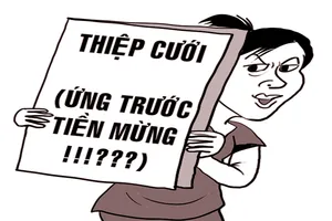 Ứng tiền… mừng cưới