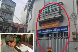 Phường xây công trình trên đường thoát nước công cộng