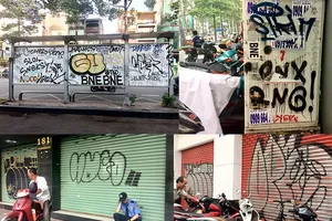 Dân thành phố tức mắt vì hình vẽ bậy