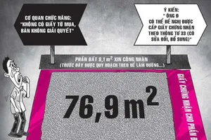 Đất phù hợp quy hoạch, quận cấp giấy cho dân