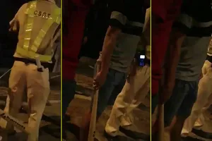 Người vi phạm bị ‘người lạ’ đánh gần chốt CSGT
