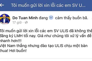 Hiệu trưởng xin lỗi sinh viên vì ‘sập mạng’ môn học