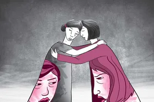 Tình địch ôm nhau khóc tại phiên tòa cảm xúc