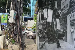 Phản hồi: Đã xử lý búi dây cáp loằng ngoằng ở quận 1