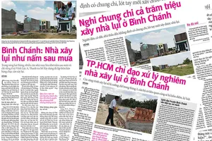 Bình Chánh nói gì về việc bùng phát xây nhà lụi?