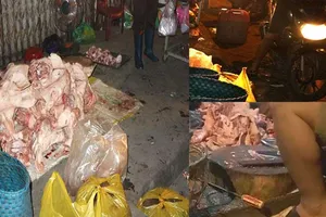 Cận cảnh những điểm bán thịt bẩn kinh hoàng