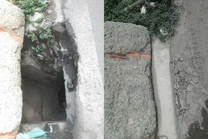 Đã khắc phục hố ga nguy hiểm