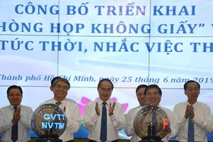 TP.HCM: Họp không giấy và giao việc ngay