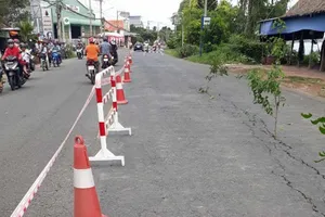 Quốc lộ 91 có nguy cơ đổ xuống sông Hậu