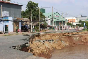 An Giang kiến nghị chi 500 tỉ chặn sạt lở quốc lộ 91