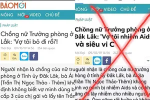 Nữ trưởng phòng ở Đắk Lắk nhiễm HIV là tin giả