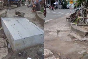 Đã xử lý tủ cáp ngã