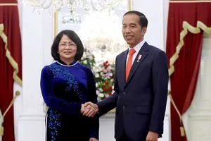 Phó Chủ tịch nước hội kiến Tổng thống Indonesia