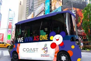 Xe vận hành tự động phục vụ VĐV tại SEA Games 30