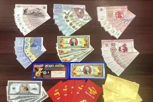Nở rộ dịch vụ bán tiền độc lạ biếu tết