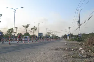 Đã dời khối bê tông nguy hiểm