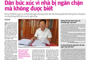 Quận Bình Tân trả lời dân vụ nhà bị ngăn chặn