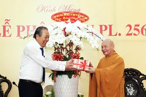 Phó Thủ tướng Trương Hòa Bình chúc mừng đại lễ Phật đản