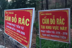 Một hành vi xả rác, nhiều mức phạt