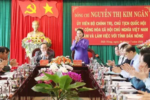 Chủ tịch Quốc hội làm việc với cán bộ chủ chốt tỉnh Đắk Nông