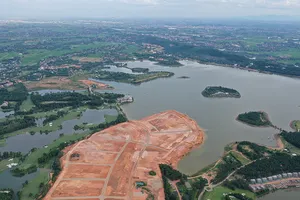 Kiểm tra các dự án xâm lấn hồ Đại Lải