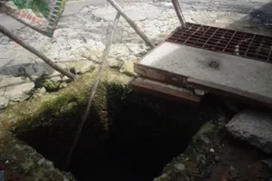 Hố ga nguy hiểm trên đường