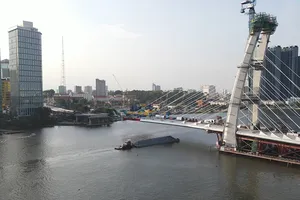 Video: Cận cảnh cầu Thủ Thiêm 2 trước ngày thi công trở lại 