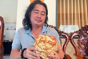 Một người dân ở Gia Lai sở hữu khối đá quý nghi long diên hương