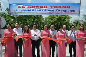 Khánh thành cầu và trao 30 học bổng cho học sinh khó khăn tại Đồng Tháp