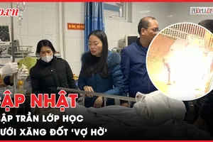 Điểm tin ANTT: Sập trần gỗ lớp học nhiều học sinh bị thương; Tưới xăng đốt ‘vợ hờ’
