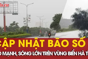 Hà Tĩnh: Gió mạnh, sóng lớn trên biển do tác động bão số 5