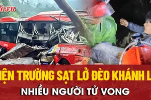 Hiện trường vụ sạt lở ở đèo Khánh Lê khiến 6 người tử vong, 19 người bị thương