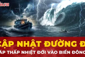 Mới: Đường đi áp thấp nhiệt đới đang tiến vào Biển Đông