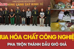 ‘Hô biến’ hóa chất công nghiệp thành dầu gió giả