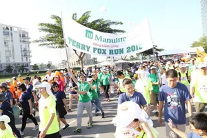 Manulife Việt Nam đồng hành cuộc chạy Terry Fox 2015
