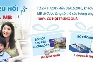 MB tặng hơn 4.000 phần quà cho khách hàng nhận kiều hối