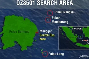 Lực lượng tìm kiếm QZ8501 phát hiện 'đám cháy lạ' trên một đảo
