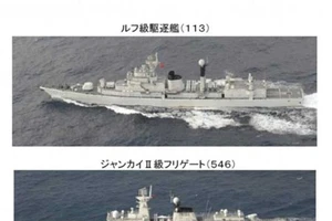 Hai tàu chiến Trung Quốc ‘áp sát’ lãnh hải Nhật Bản