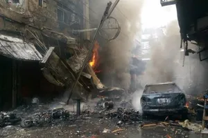 Nổ khí gas kinh hoàng ở khu mua sắm Đài Loan