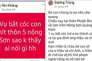 Bịa tin bắt cóc trẻ em, 3 người bị phạt tổng cộng 37,5 triệu