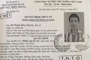 Công an Quảng Nam tung lực lượng truy bắt phạm nhân trốn trại