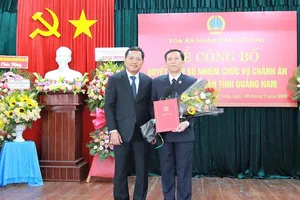TAND tỉnh Quảng Nam có chánh án mới
