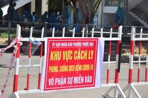 Phong toả hai khu vực có liên quan đến BN 841. Ảnh: TN