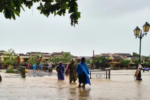 Quảng Nam: Mưa giảm, nước sông đang xuống chậm