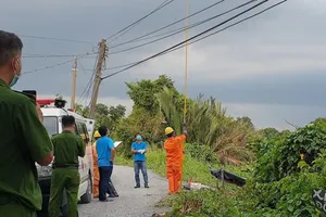2 người đang tháo giàn sắt bị điện giật rơi xuống đất tử vong