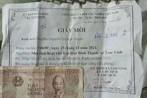 Vụ hỗ trợ thiệt hại mưa bão 2.000 đồng: Kiểm điểm từ huyện đến xã