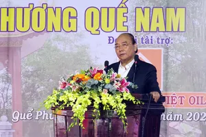 Chủ tịch nước dự lễ khánh thành Nhà bia ghi danh liệt sĩ ở Quảng Nam